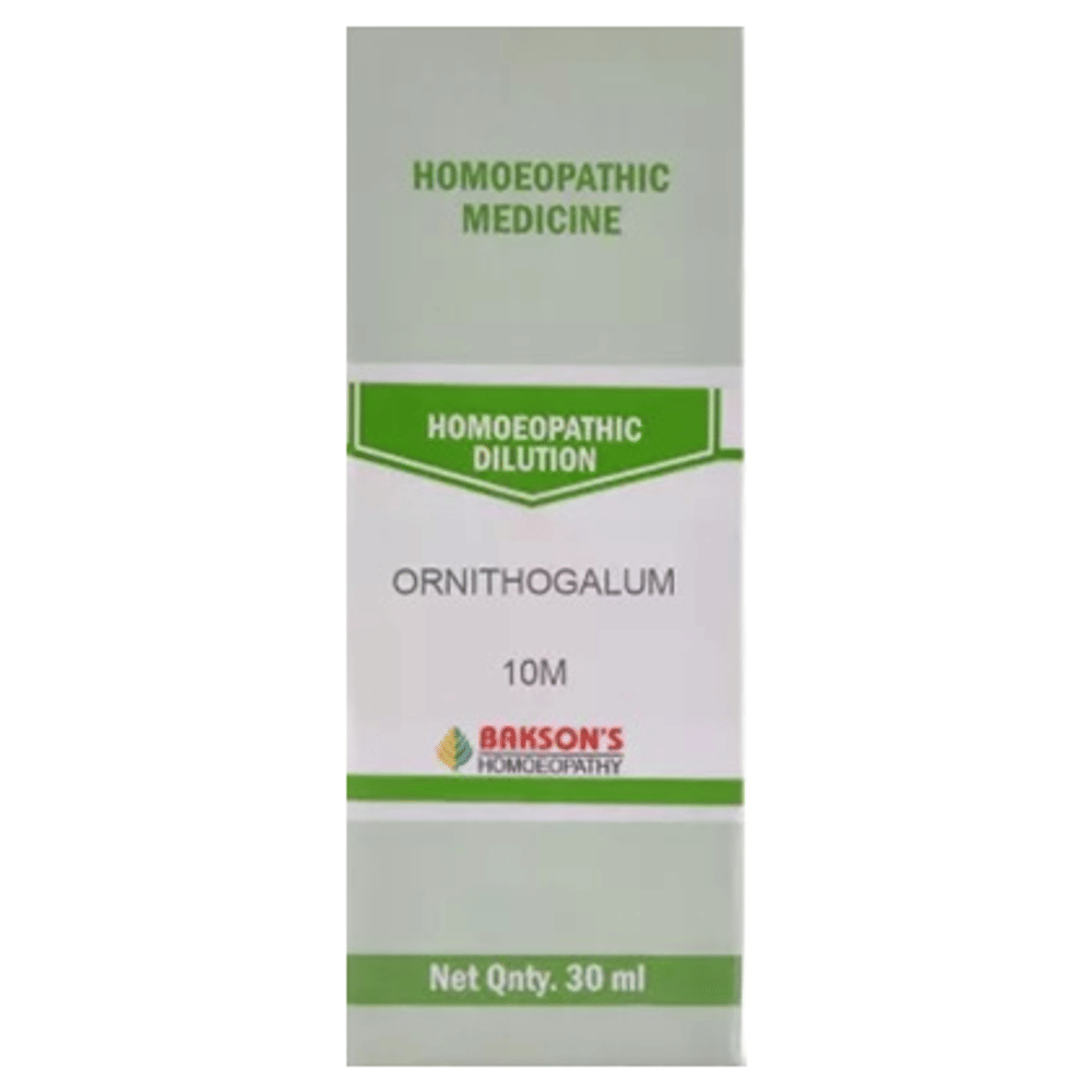 Bakson's Homeopathy Ornithogalum Dilution 10M bottle of 30 ml Dilution Bakson's Homeopathy Ornithogalum Dilution 10M bottle of 30 ml Dilution