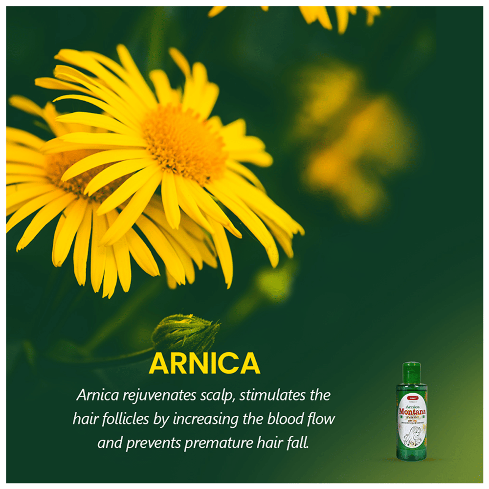 Sunny Herbals Arnica Montana Hair Oil bottle of 100 ml Oil