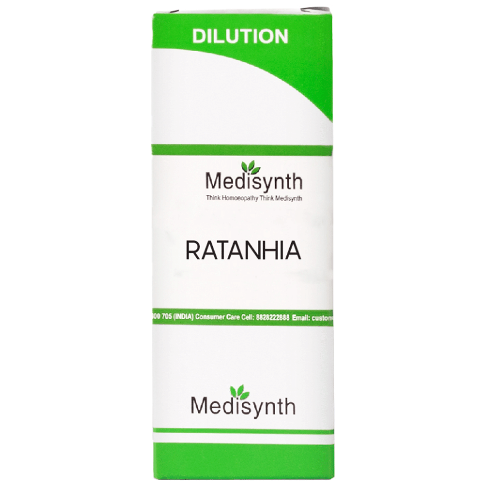 Medisynth Ratanhia  Dilution 200 bottle of 30 ml Dilution