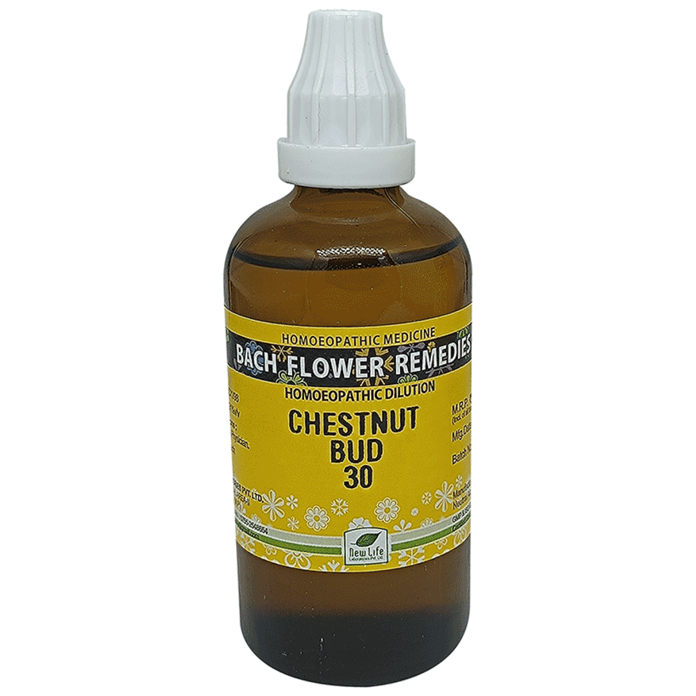 New Life Batch Flower Remedies Chestnut Bud Dilution 30 bottle of 100 ml Dilution New Life Batch Flower Remedies Chestnut Bud Dilution 30 bottle of 100 ml Dilution