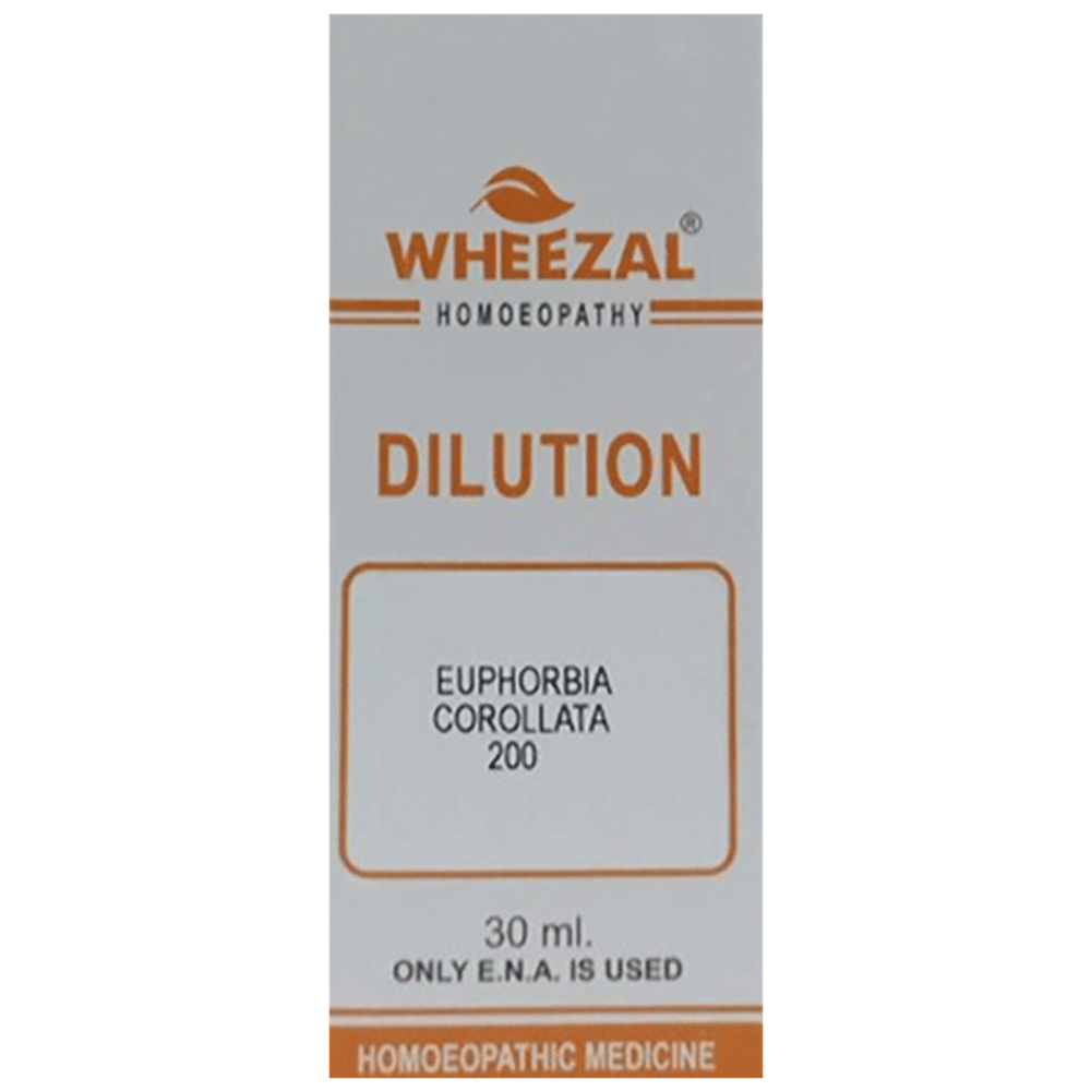 Wheezal Euphorbia Corollata Dilution 200 bottle of 30 ml Dilution