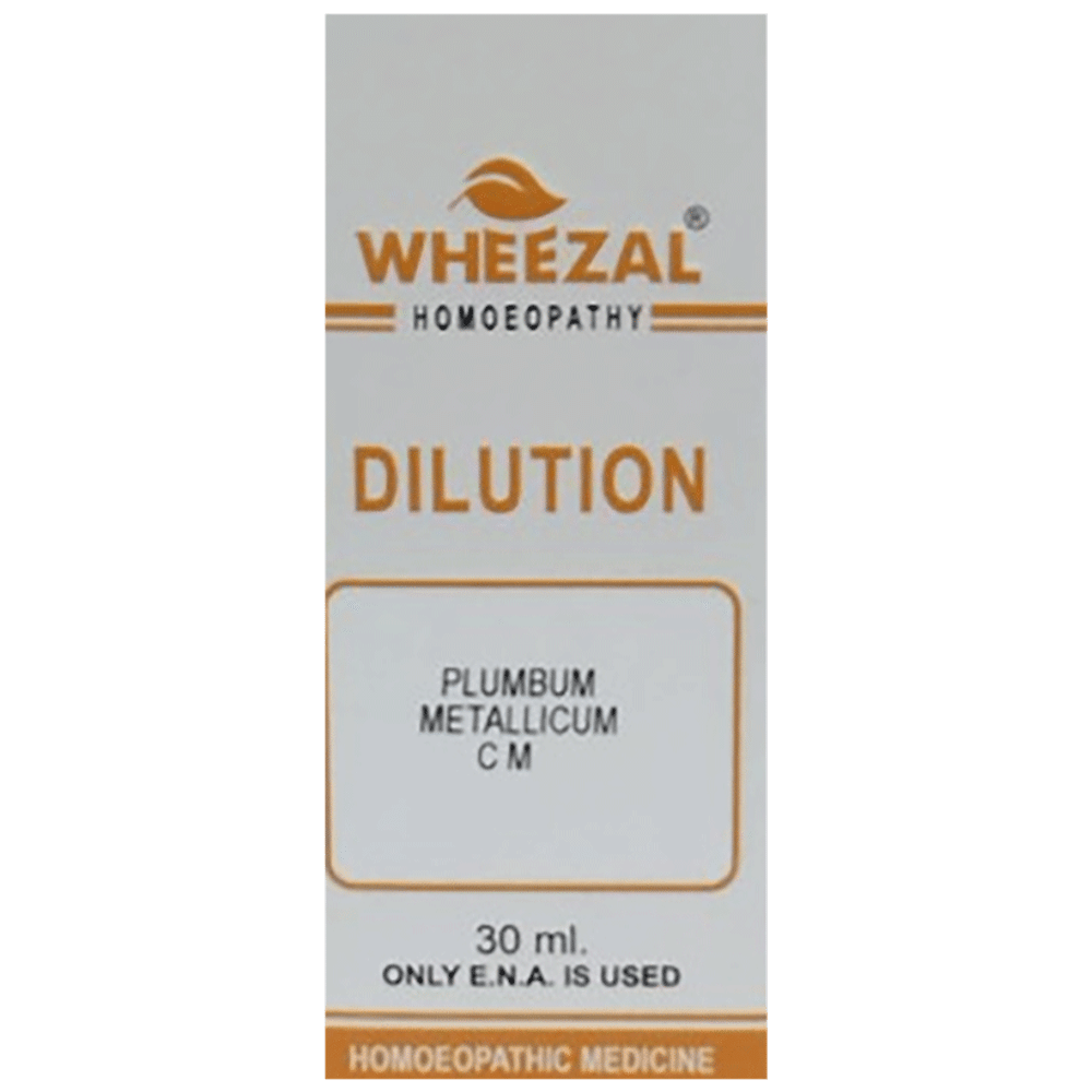 Wheezal Plumbum Metallicum Dilution CM bottle of 30 ml Dilution