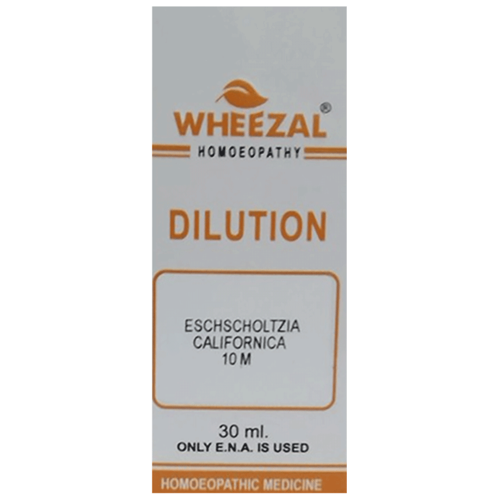 Wheezal Eschscholzia Cali. Dilution 10M bottle of 30 ml Dilution