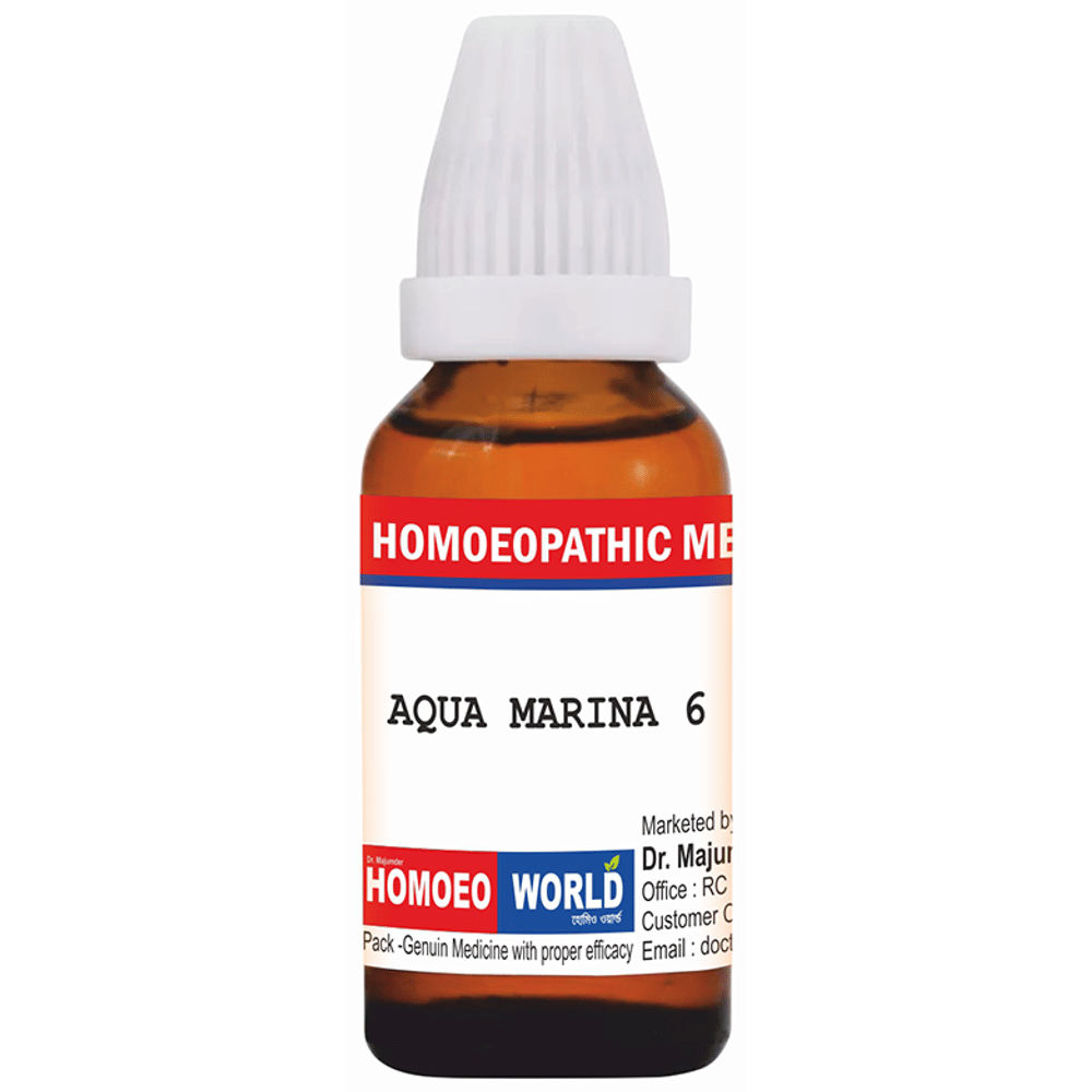 Dr. Majumder Homeo World Aqua Marina Dilution (30ml Each) 6 CH box of 1 Bottle