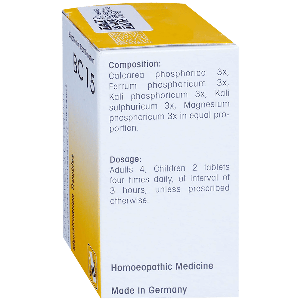 Dr. Reckeweg Bio-Combination 15 (BC 15) Tablet bottle of 20 gm Biocombination Tablet