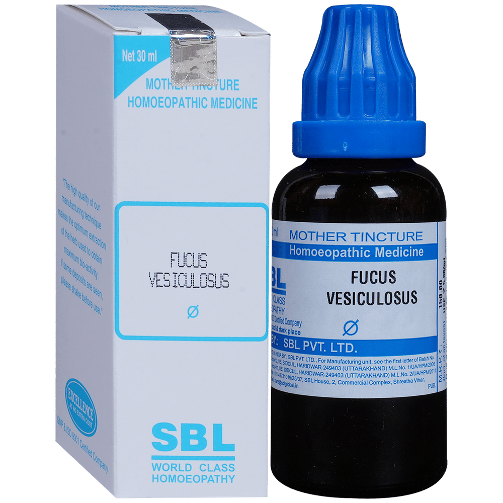 SBL Fucus Vesiculosus Mother Tincture Q bottle of 30 ml Mother Tincture