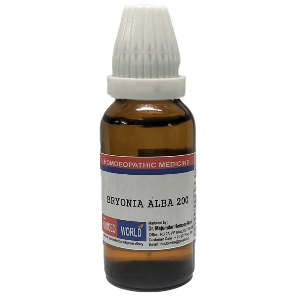 Dr. Majumder Homeo World Bryonia Alba Dilution 12 (30ml Each) combo pack of 3 bottles