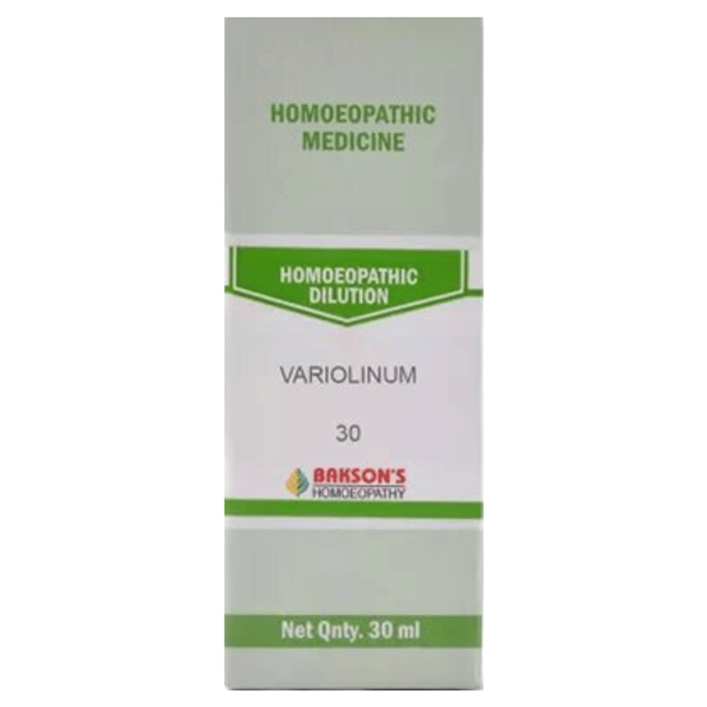 Bakson's Homeopathy Variolinum Dilution 30 bottle of 30 ml Dilution