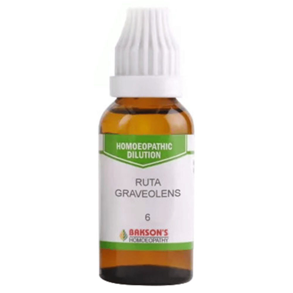 Bakson's Homeopathy Ruta Graveolens Dilution 6 bottle of 30 ml Dilution