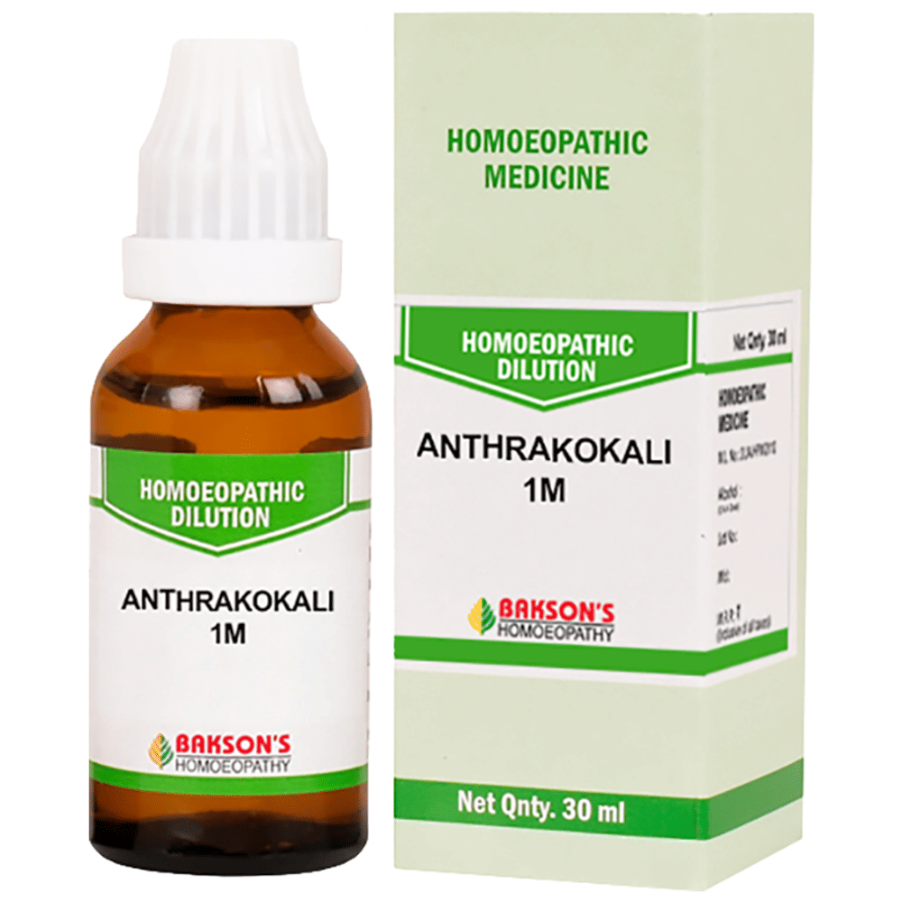 Bakson's Homeopathy Anthrakokali Dilution 1000 CH bottle of 30 ml Dilution