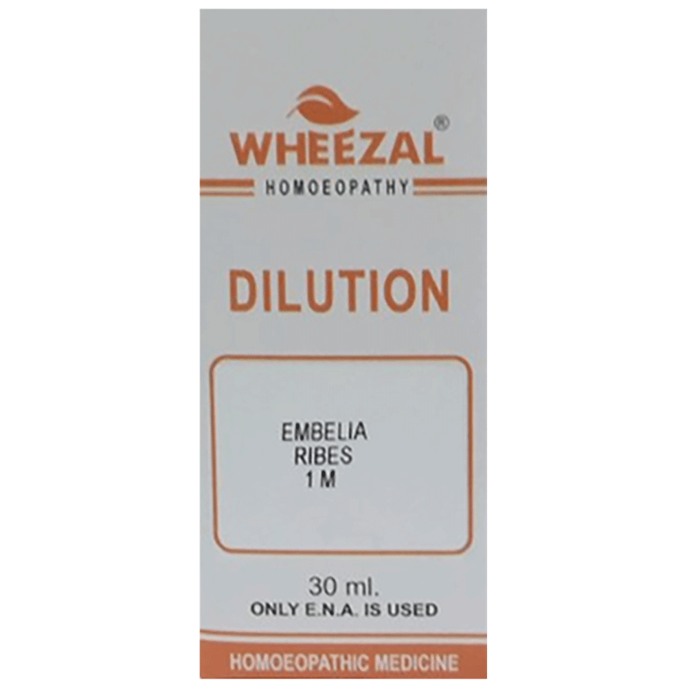Wheezal Embelia Ribes Dilution 1M bottle of 30 ml Dilution