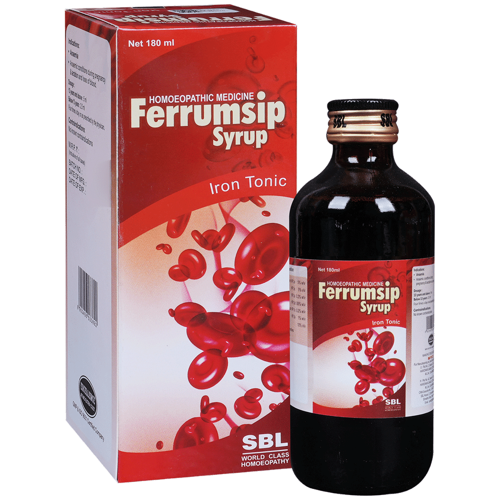 SBL Ferrumsip Syrup bottle of 180 ml Syrup