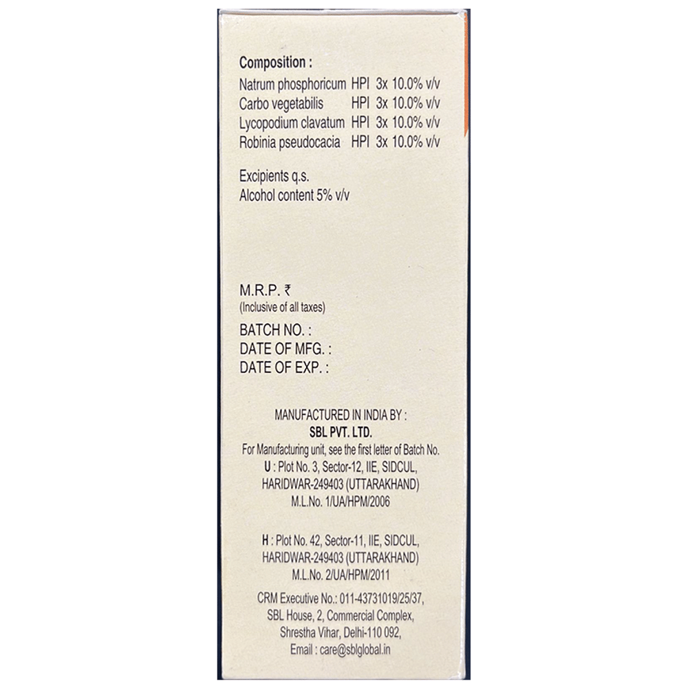 SBL Nixocid Syrup bottle of 115 ml Syrup