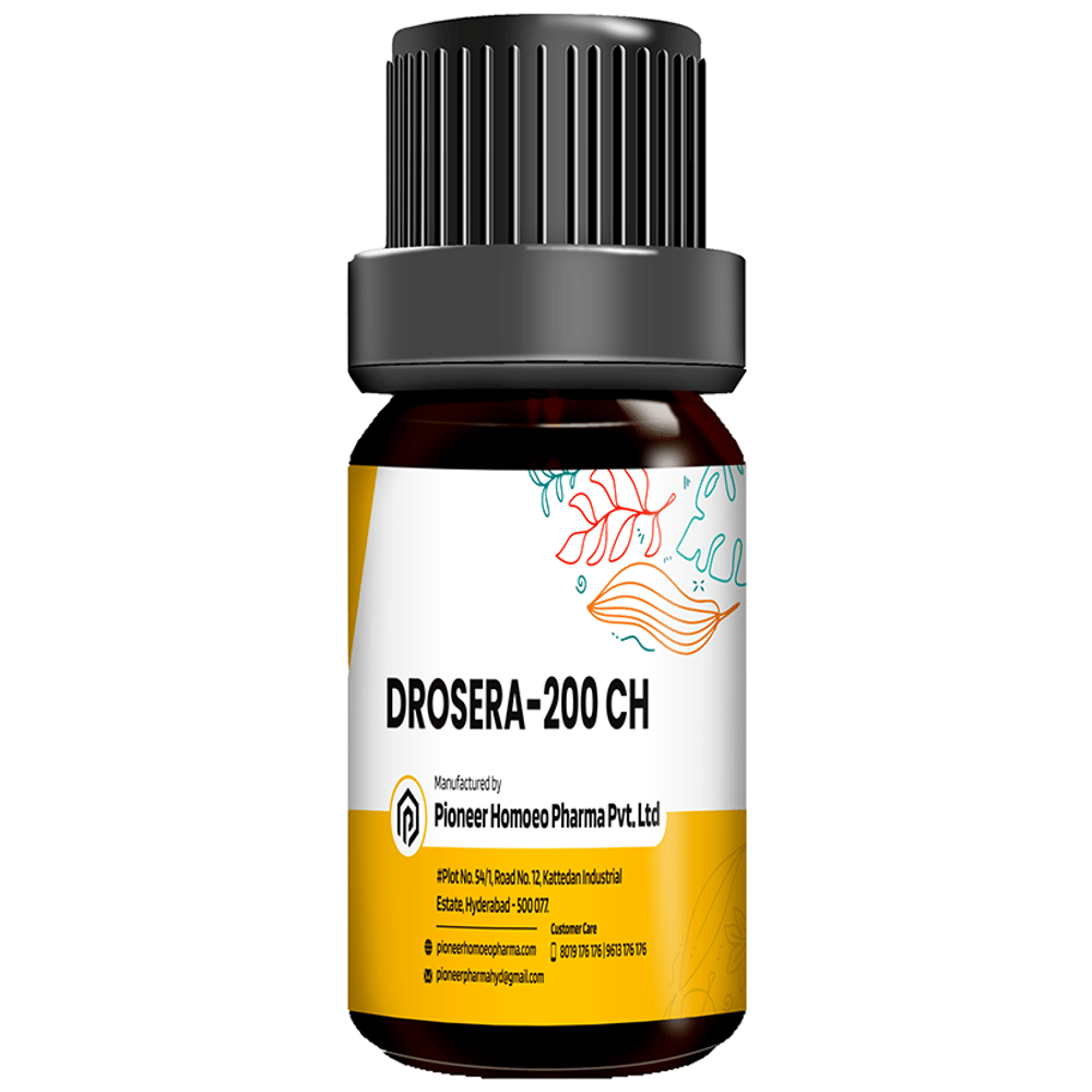 Pioneer Pharma Drosera Globules Pellets Multidose Pills 200 CH bottle of 150 tablets