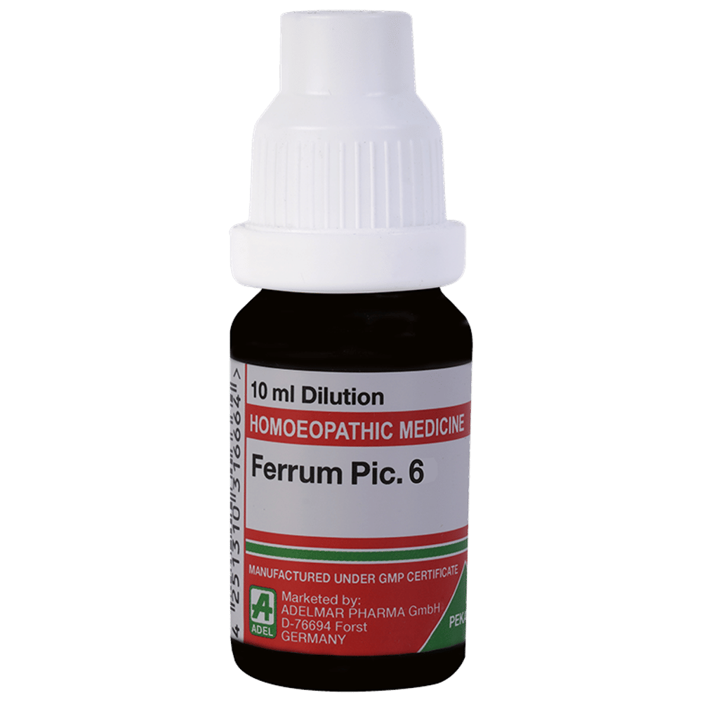 ADEL Ferrum Pic Dilution 6 bottle of 10 ml Dilution