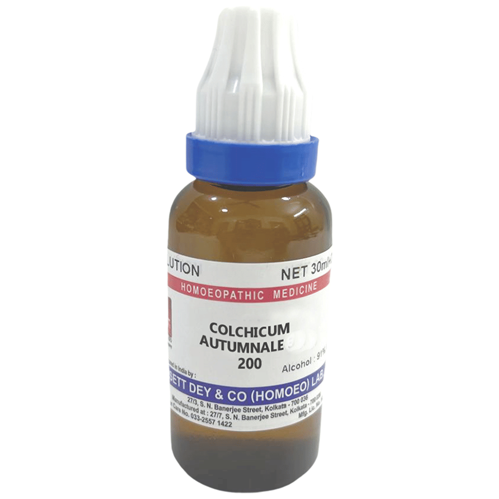 Sett Dey Colchicum Autumnale Dilution 200 bottle of 30 ml Dilution