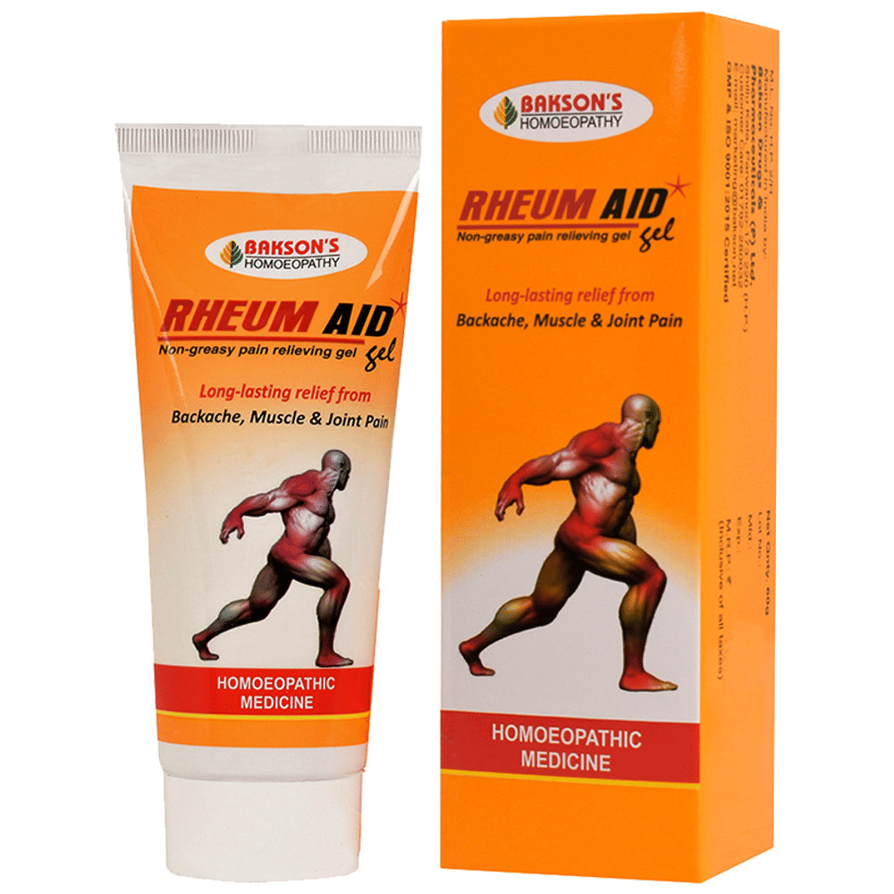 Bakson's Homeopathy Rheum Aid Gel tube of 60 gm Gel