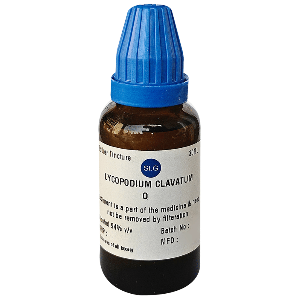 St. George‚Äôs Lycopodium Clavatum Q bottle of 30 ml Mother Tincture