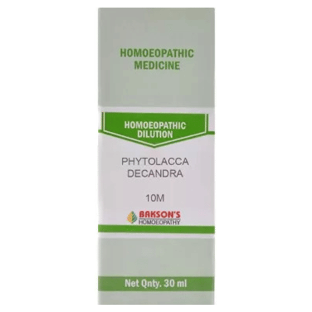 Bakson's Homeopathy Phytolacca Decandra Dilution 10M bottle of 30 ml Dilution