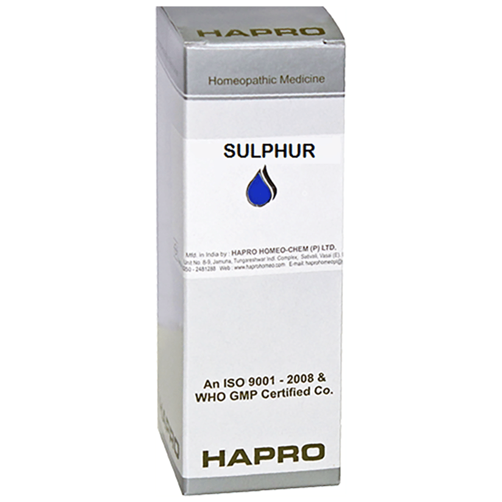 Hapro Sulphur Dilution CM bottle of 100 ml Dilution