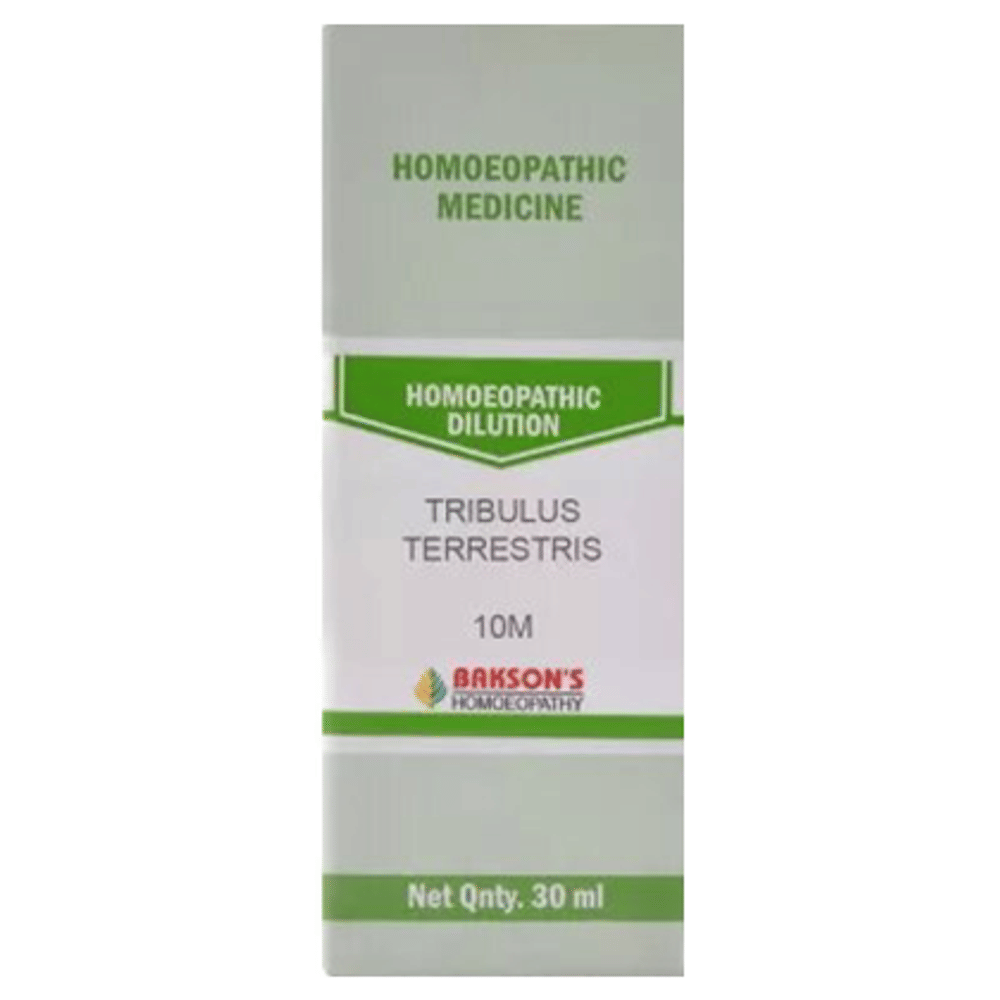 Bakson's Homeopathy Tribulus Terrestris Dilution 10M bottle of 30 ml Dilution Bakson's Homeopathy Tribulus Terrestris Dilution 10M bottle of 30 ml Dilution