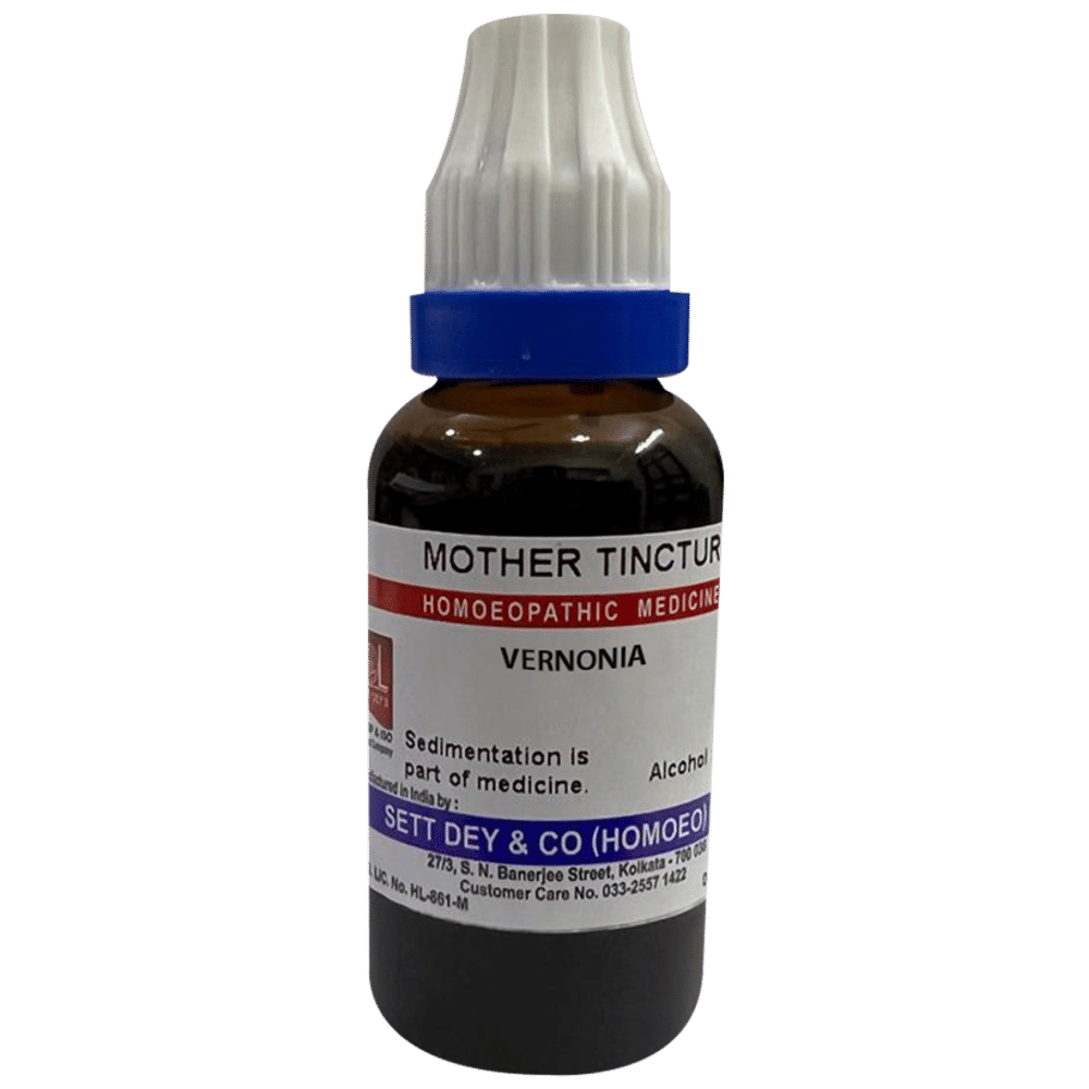 Sett Dey Vernonia Mother Tincture Q bottle of 30 ml Mother Tincture