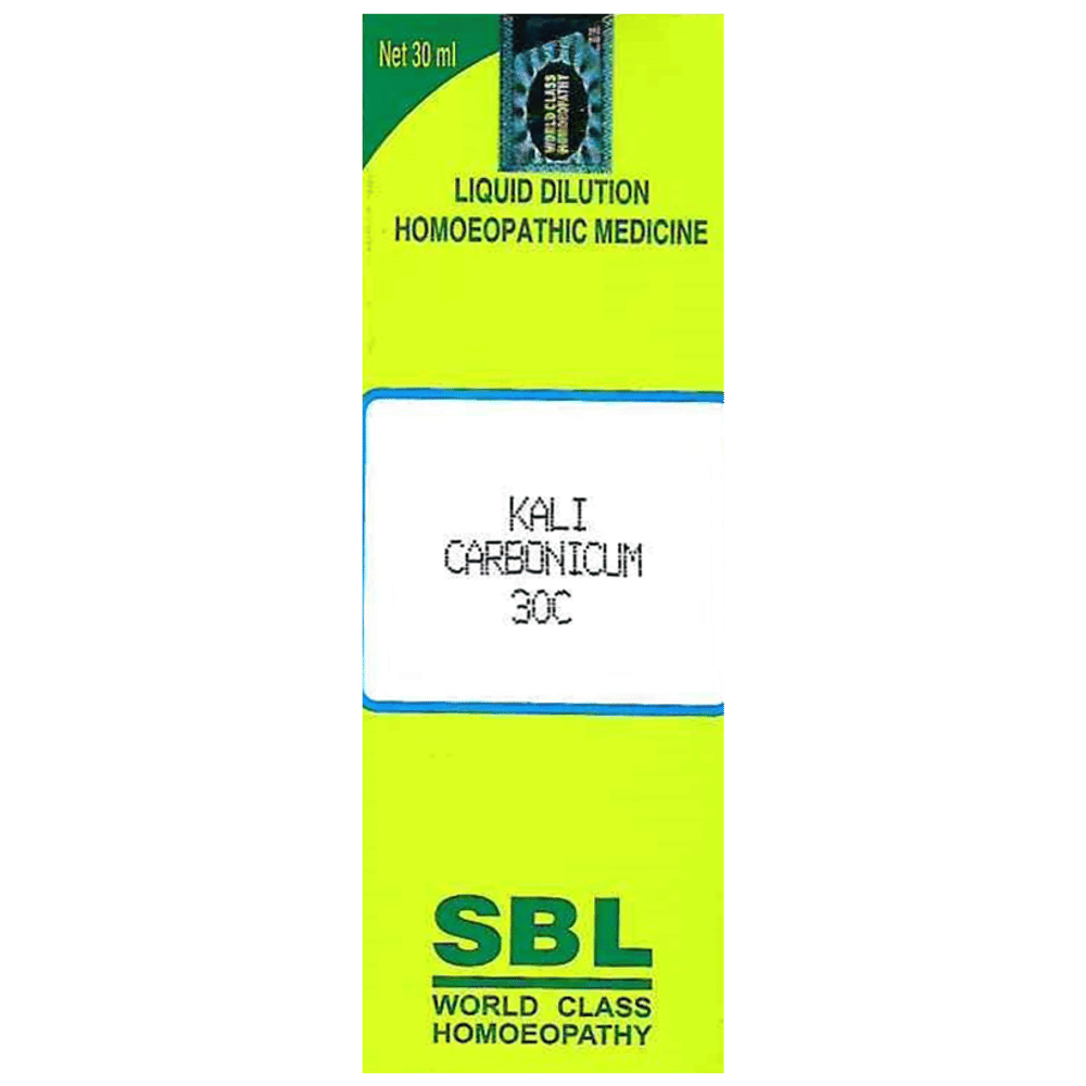 SBL Kali Carbonicum Dilution 30C bottle of 30 ml Dilution