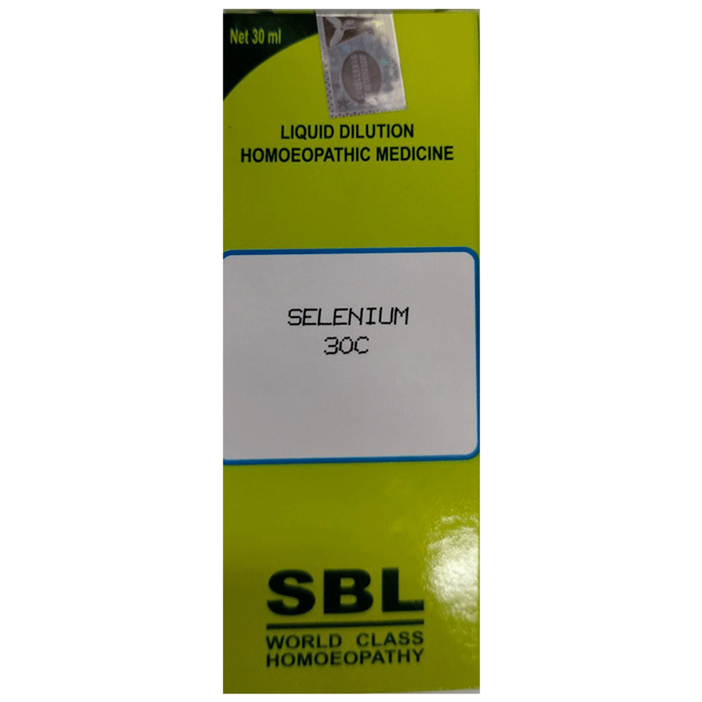SBL Selenium Dilution 30 CH bottle of 30 ml Dilution