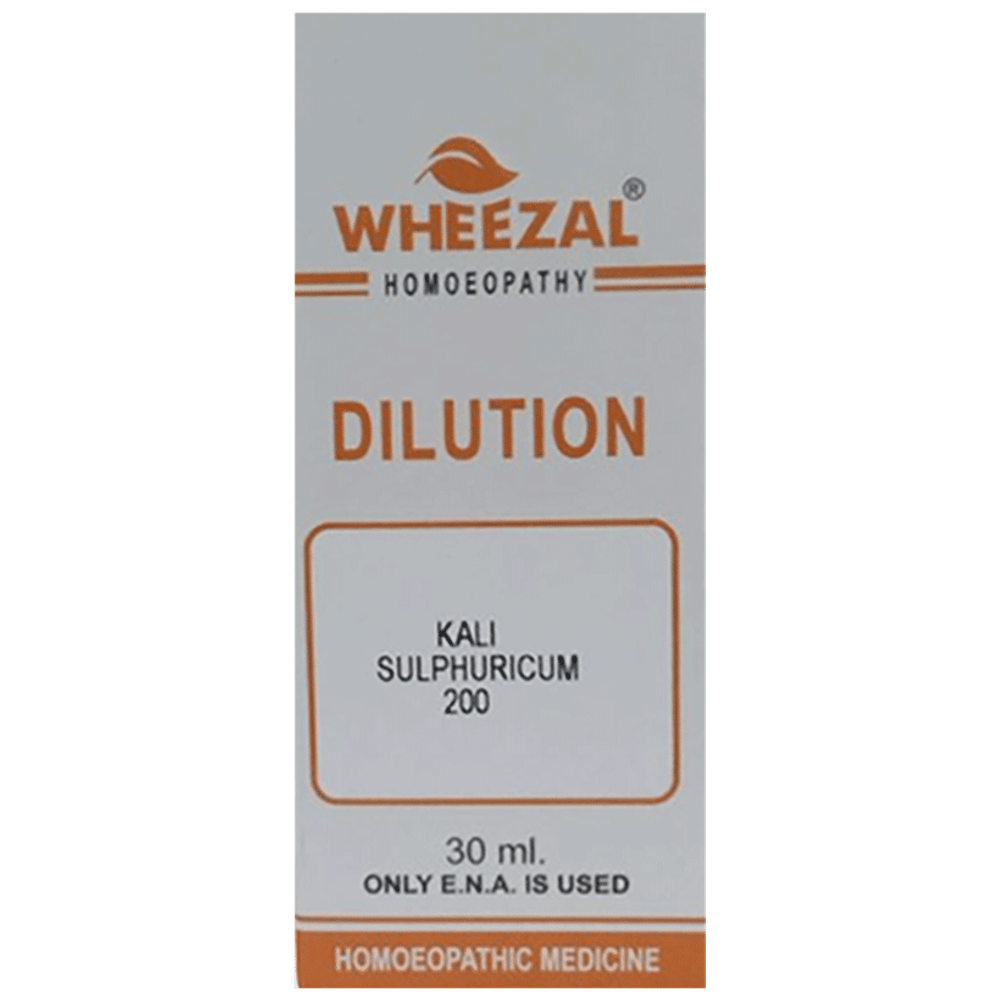 Wheezal Kali Sulphuricum Dilution 200 bottle of 30 ml Dilution