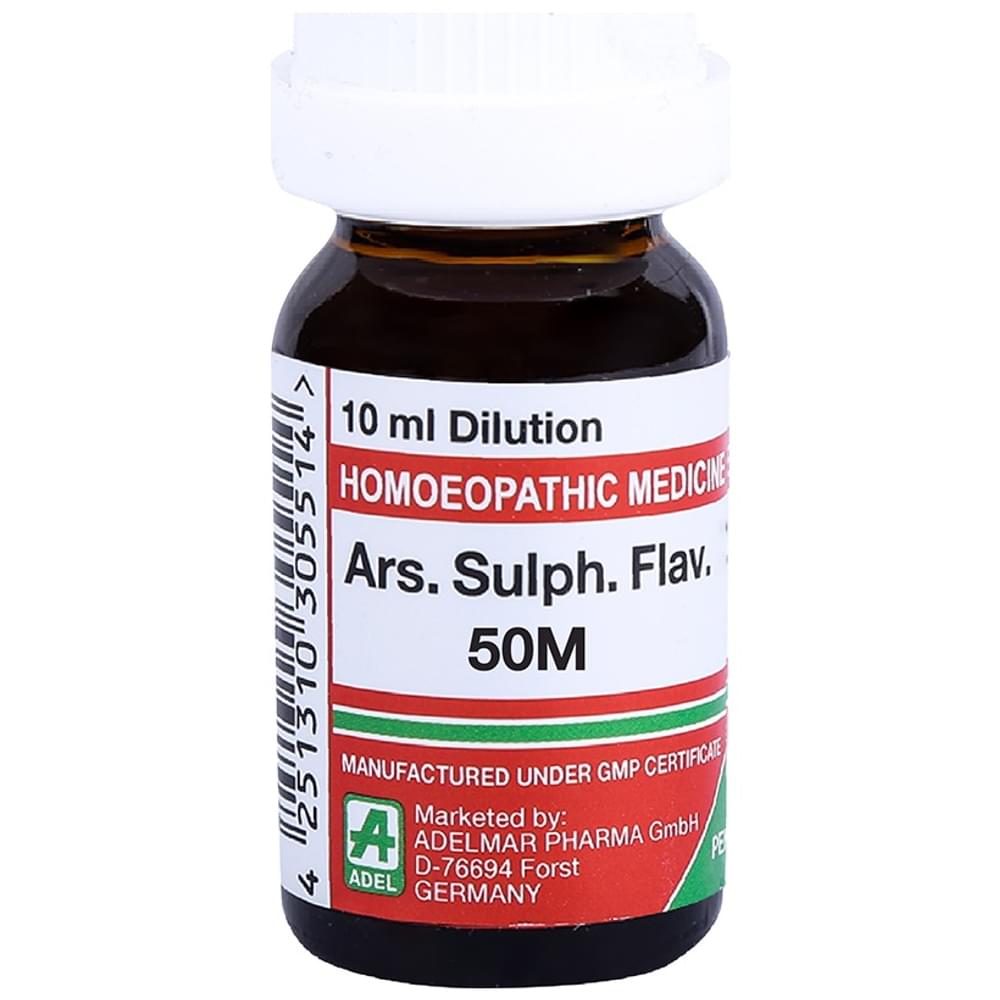 ADEL Ars. Sulf Rub. Dilution 50M bottle of 10 ml Dilution