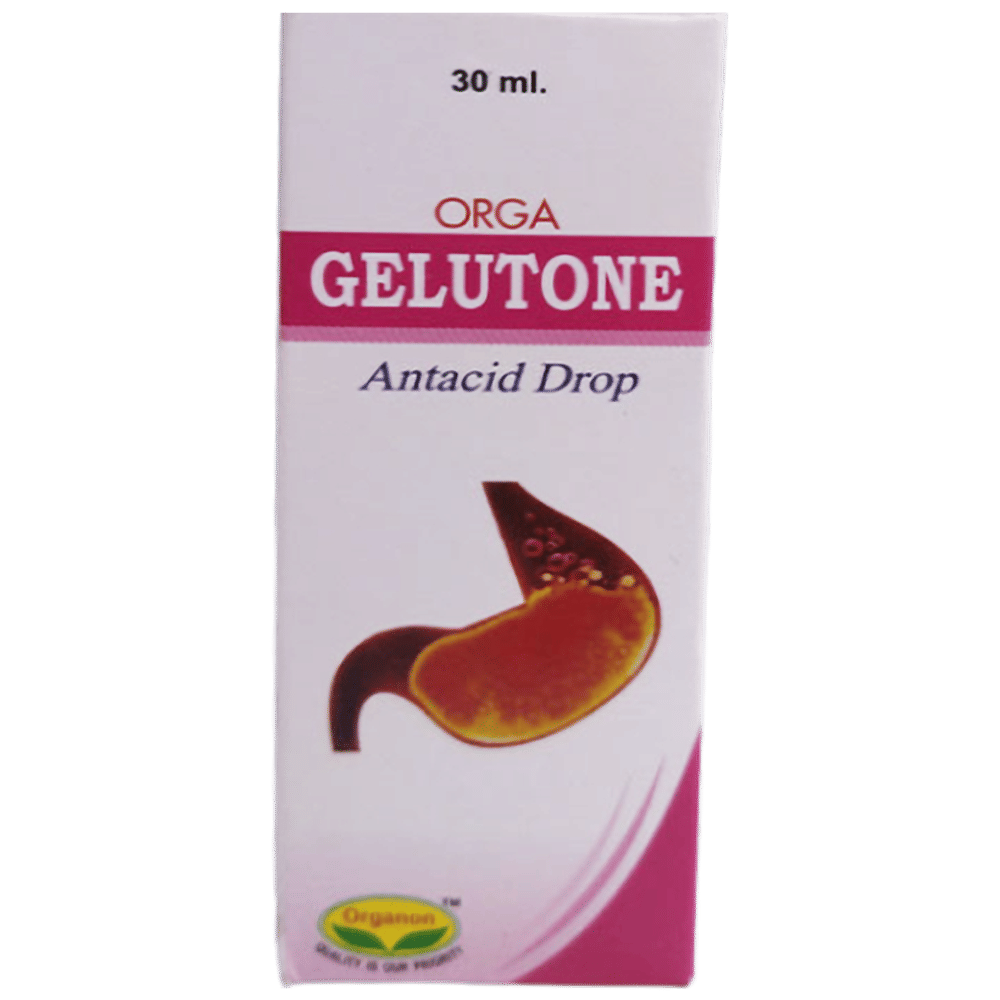 Organon Orga Gelutone Antacid Drop bottle of 30 ml Drop