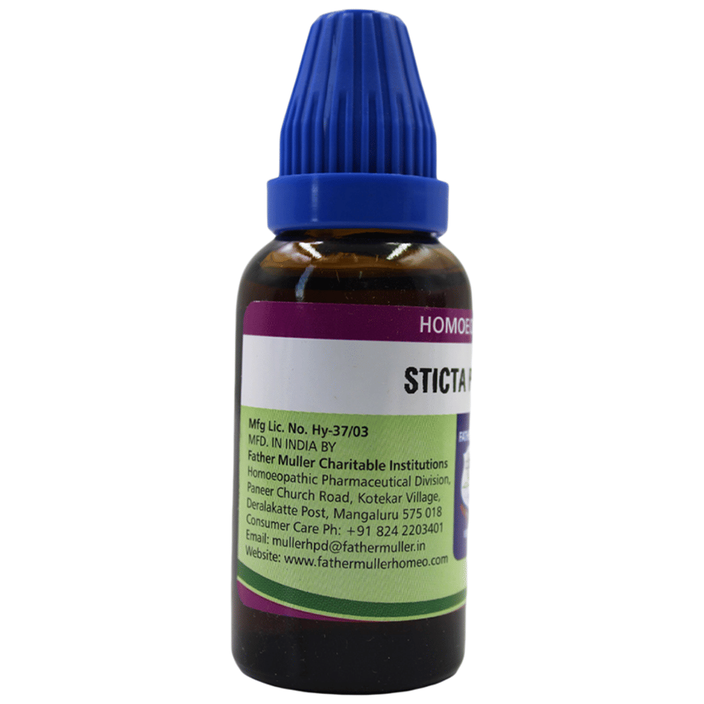 Father Muller Sticta Pulmonaria Drop Q bottle of 30 ml Oral Drops Father Muller Sticta Pulmonaria Drop Q bottle of 30 ml Oral Drops