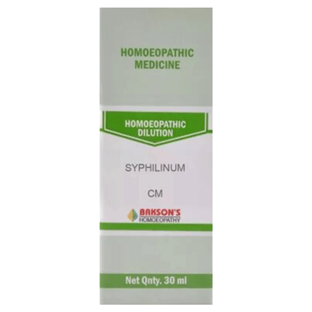 Bakson's Homeopathy Syphilinum Dilution CM bottle of 30 ml Dilution
