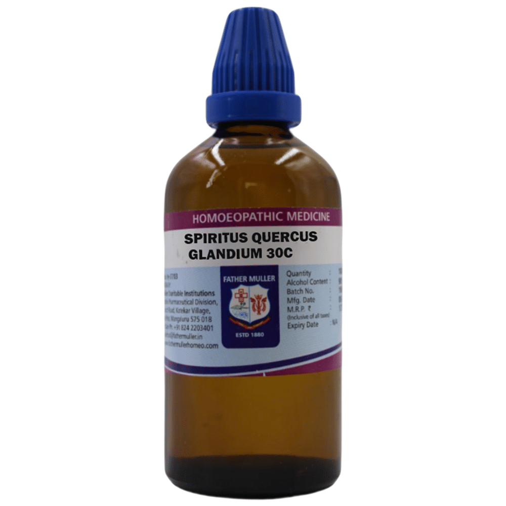 Father Muller Spiritus Quercus Glandium Drop 30C bottle of 100 ml Drop