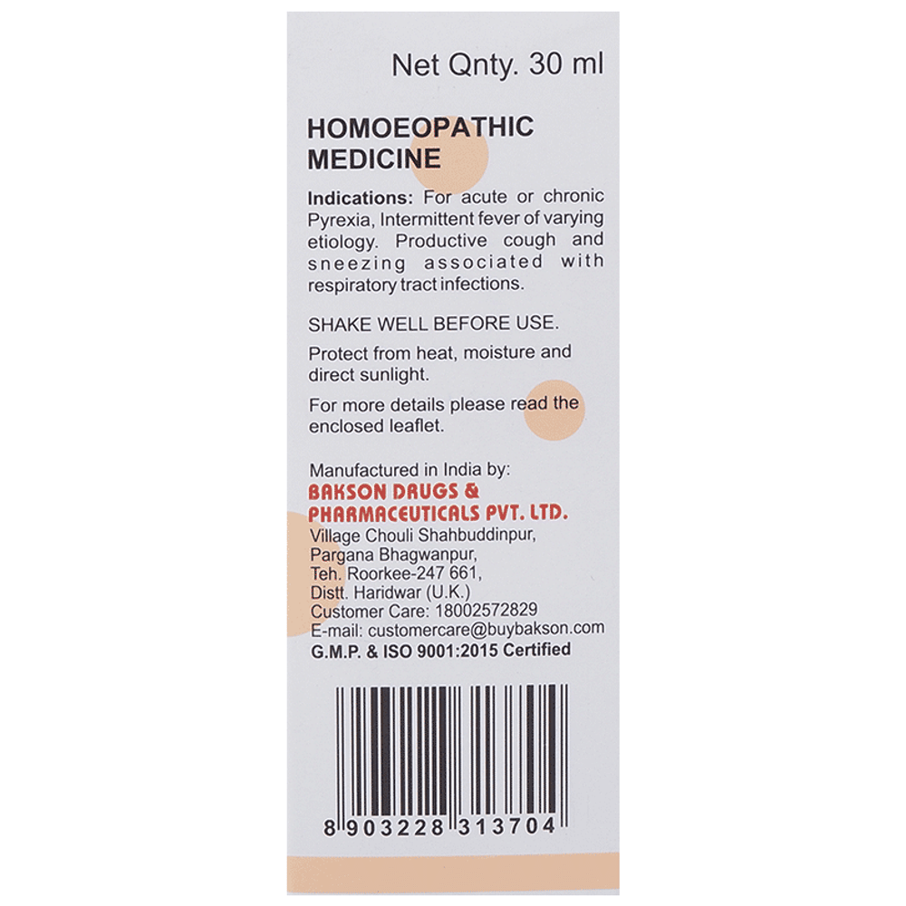 Bakson's Homeopathy V1 Influenza & Fever Drop for Veterinary Use bottle of 30 ml Drop
