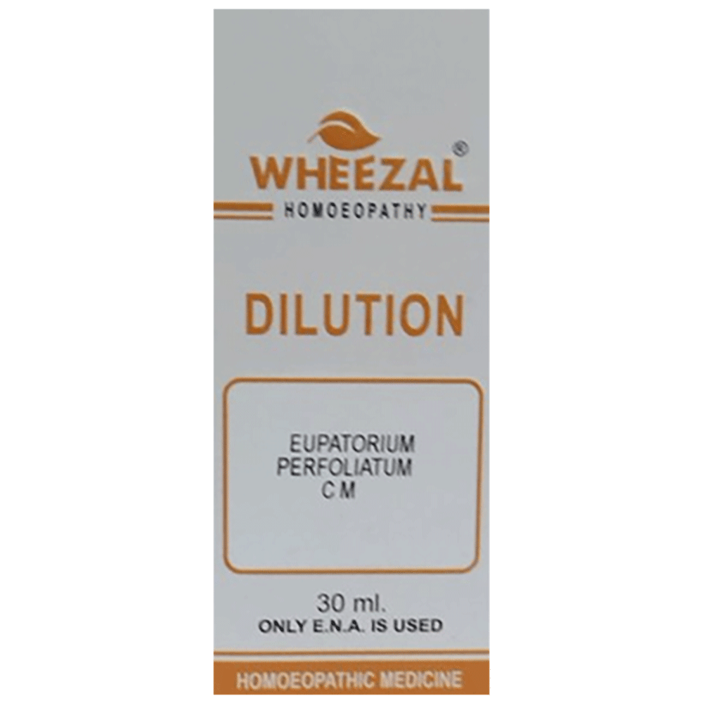 Wheezal Eupatorium Perfoliatum Dilution CM bottle of 30 ml Dilution