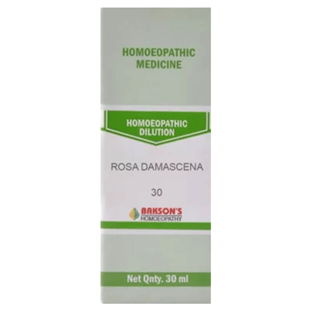 Bakson's Homeopathy Rosa Damascena Dilution 30 bottle of 30 ml Dilution