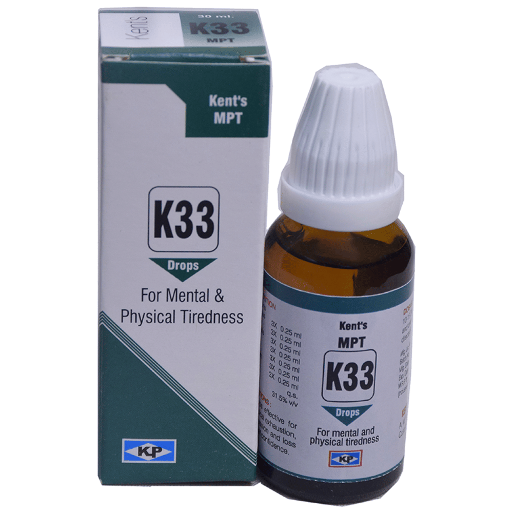 Kent's K33 Mental & Physical Tiredness Oral Drops bottle of 30 ml Oral Drops