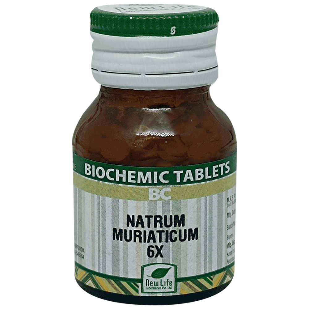 New Life Natrum Muriaticum Biochemic Tablet 6X bottle of 25 gm Biochemic Tablet New Life Natrum Muriaticum Biochemic Tablet 6X bottle of 25 gm Biochemic Tablet