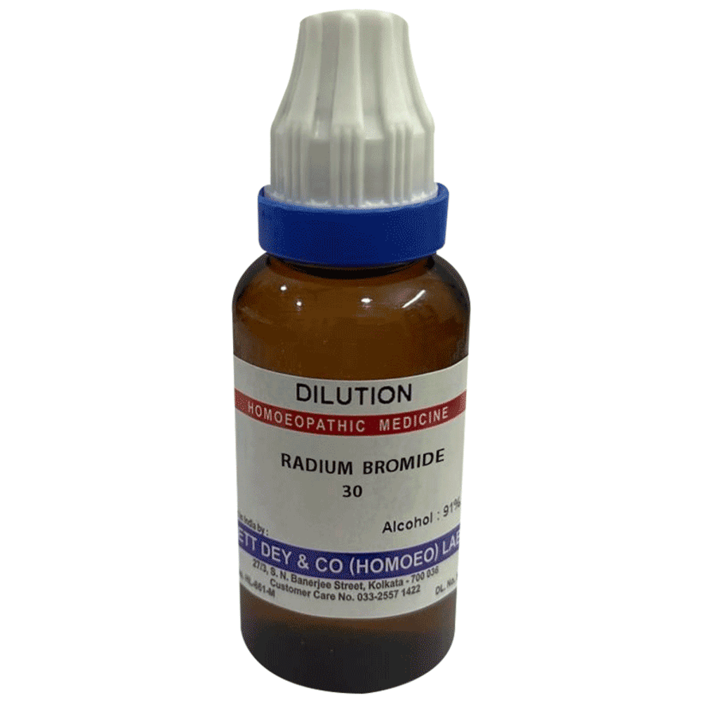 Sett Dey Radium Bromide Dilution 30 bottle of 30 ml Dilution