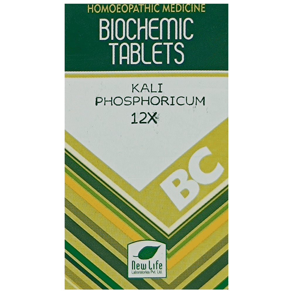 New Life Kali Phosphoricum Biochemic Tablet 12X bottle of 25 gm Biochemic Tablet