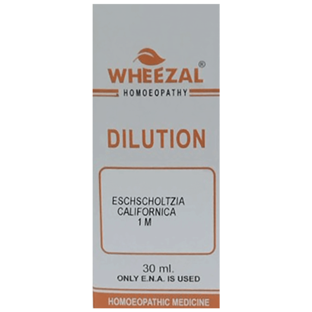 Wheezal Eschscholzia Cali. Dilution 1M bottle of 30 ml Dilution