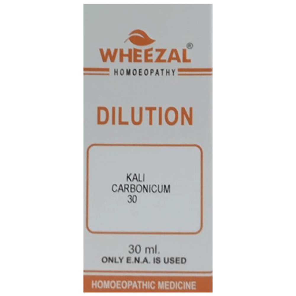 Wheezal Kali Carbonicum Dilution 30 bottle of 30 ml Dilution