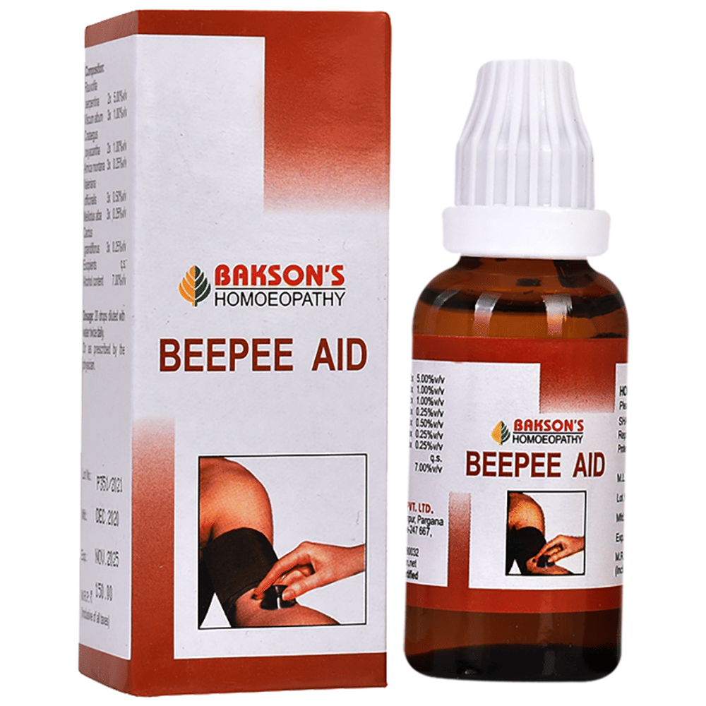 Bakson's Homeopathy Beepee Aid Drop bottle of 30 ml Drop