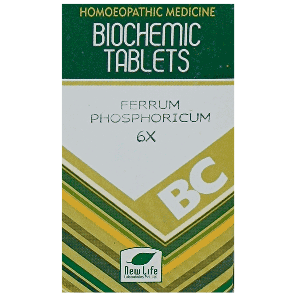 New Life Ferrum Phosphoricum Biochemic Tablet 6X bottle of 25 gm Biochemic Tablet