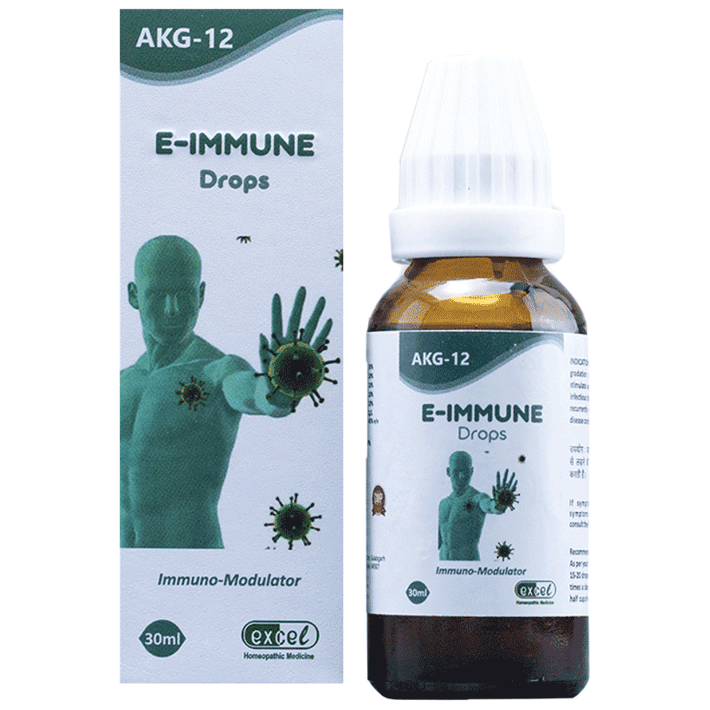 Excel AKG 12 E-Immune Drop bottle of 30 ml Drop