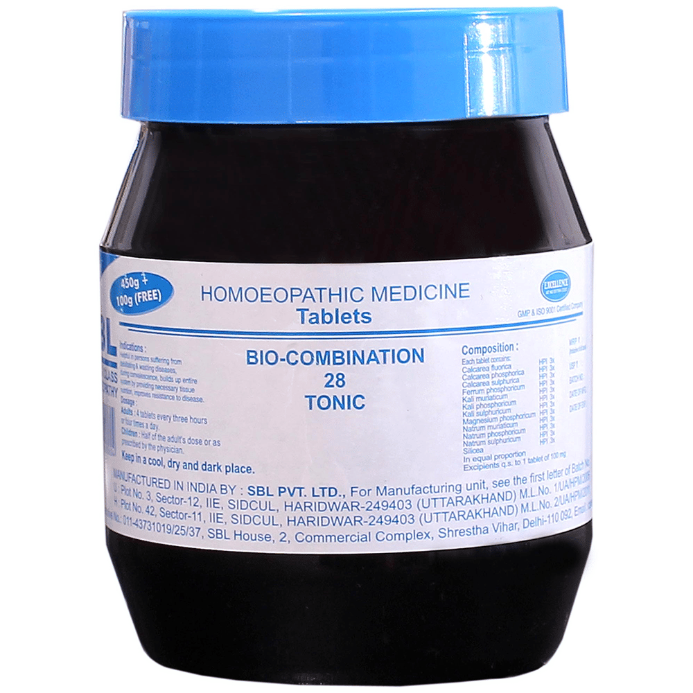SBL Bio-Combination 28 Tablet bottle of 550 gm Biocombination Tablet