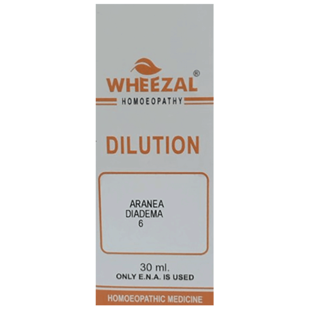 Wheezal Aranea Diadema Dilution 6 bottle of 30 ml Dilution