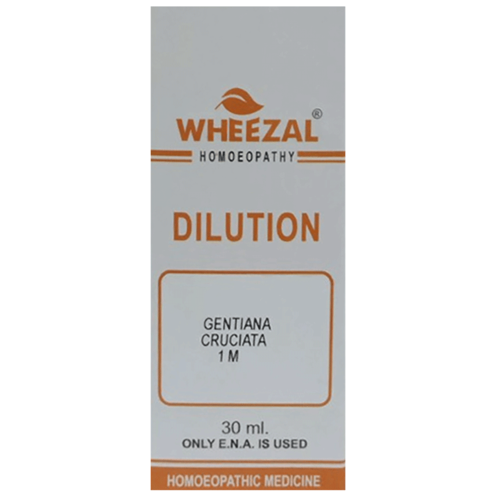 Wheezal Gentiana Cruciata Dilution 1M bottle of 30 ml Dilution