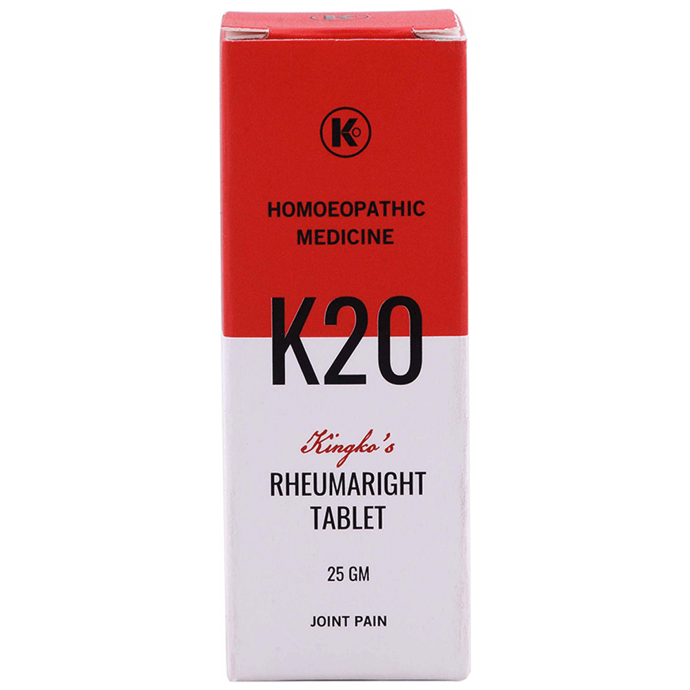 Kingko's K20 Rhuemaright Tablet bottle of 25 gm Tablet